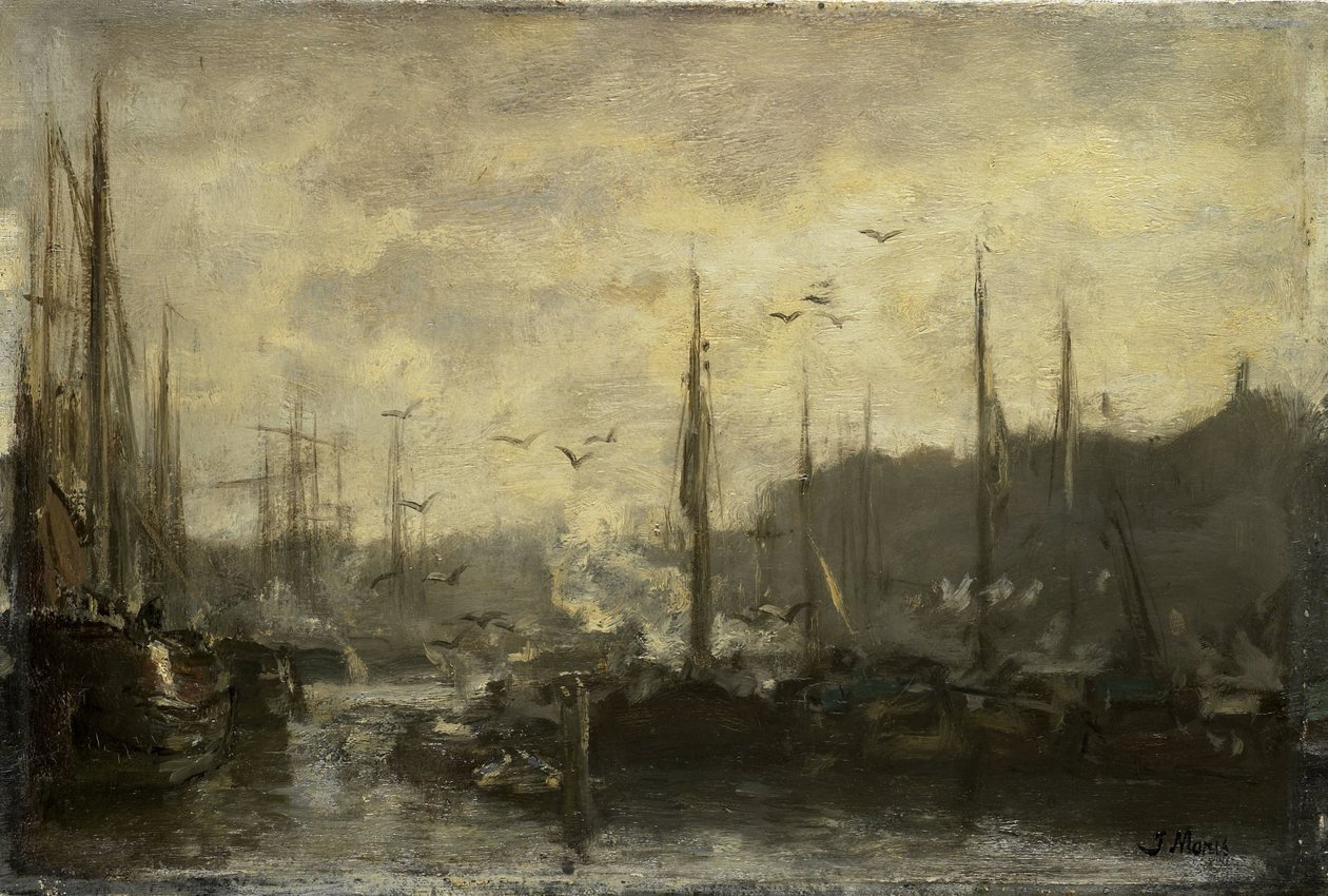 Havenzicht door Jacob Maris