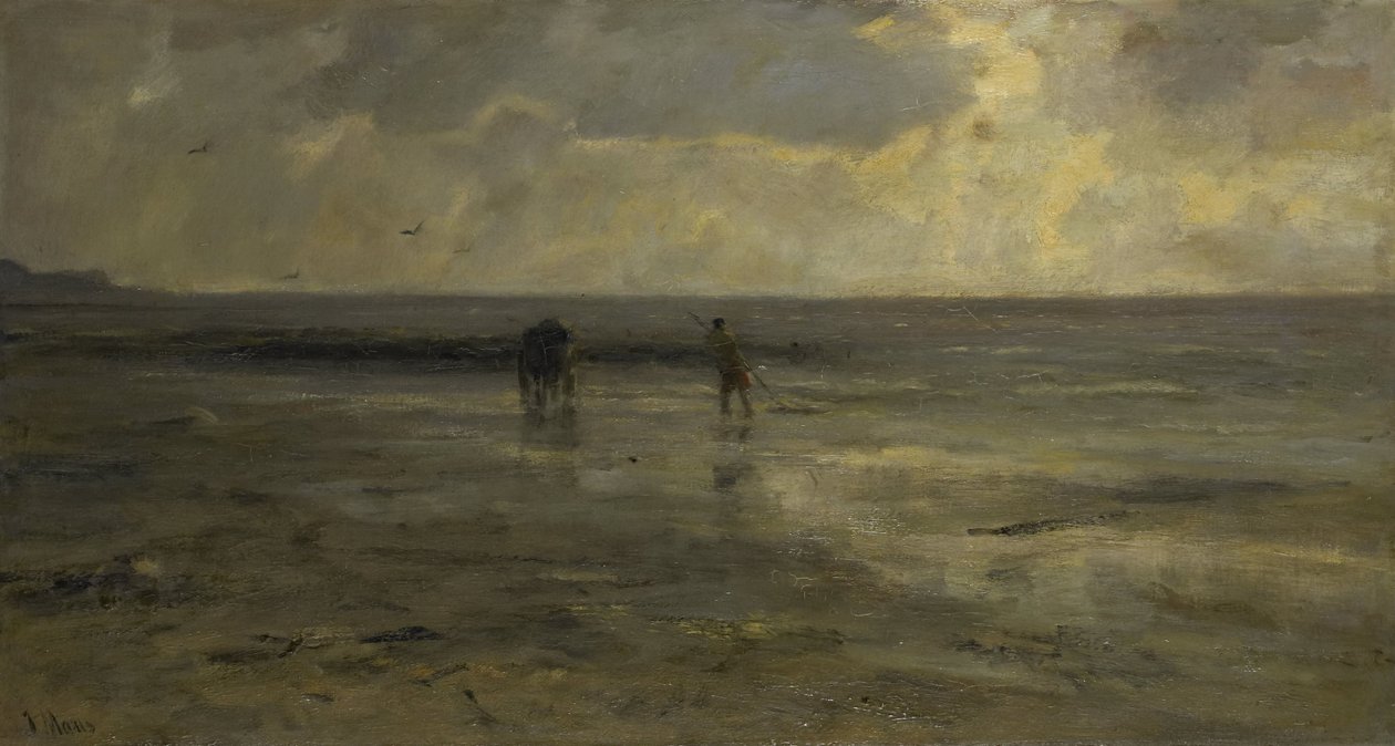 Strand bij avond door Jacob Maris