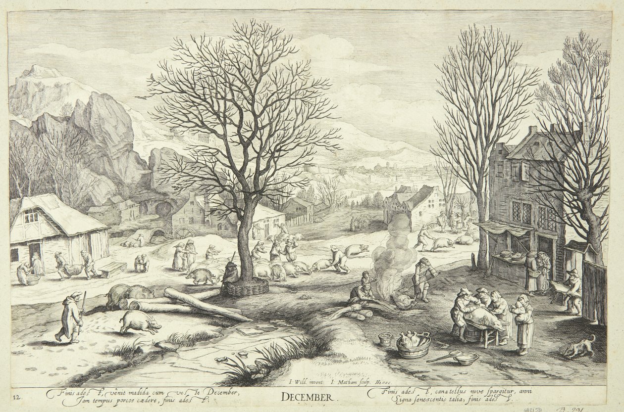 December door Jacob Matham