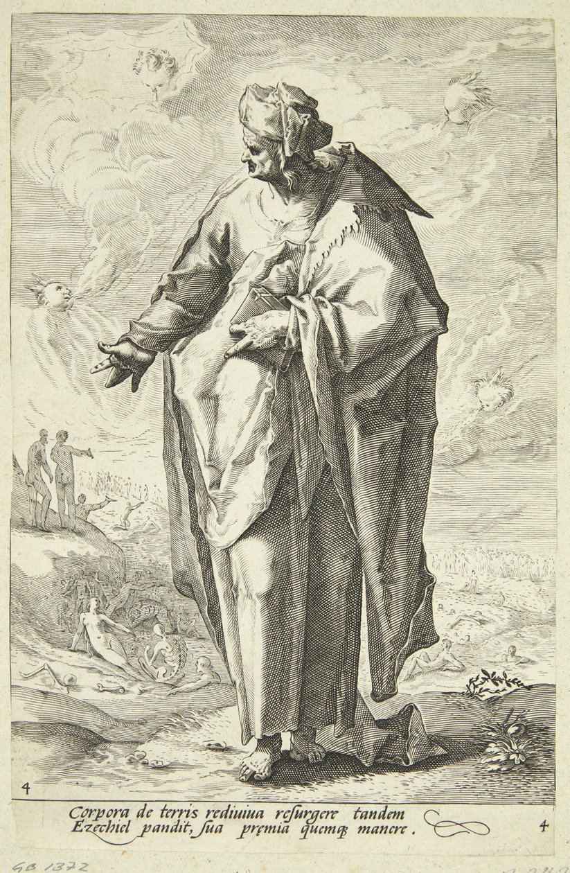 Ezechiël door Jacob Matham