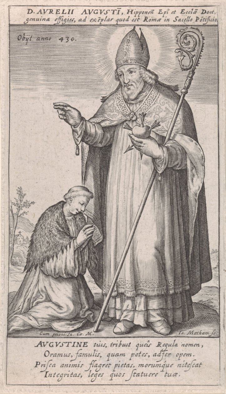 H. Augustinus door Jacob Matham