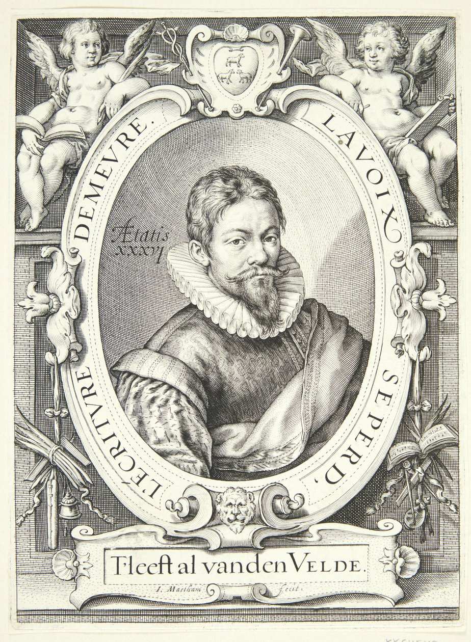 Jan van de Velde de oudere door Jacob Matham