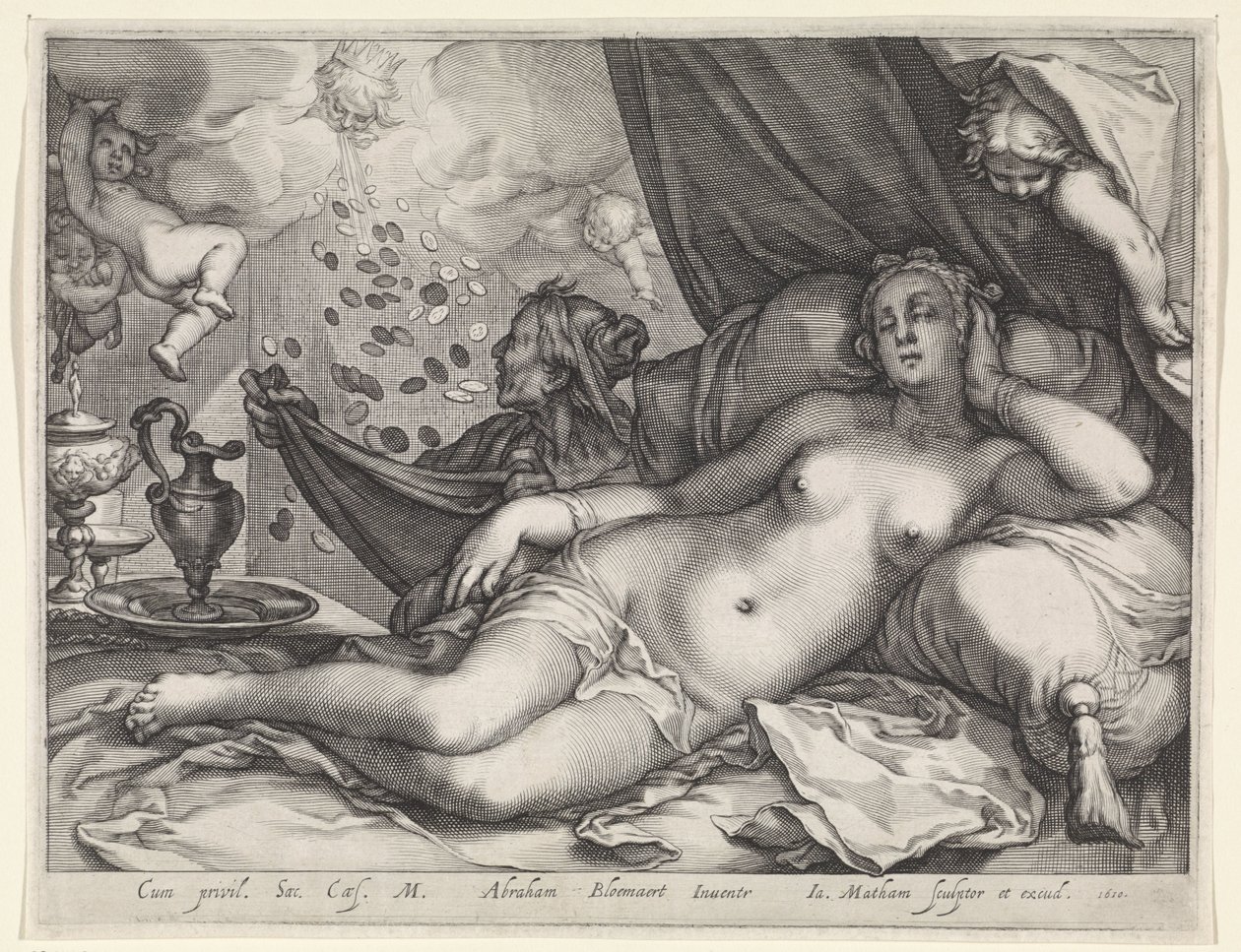 Jupiter en Danaë door Jacob Matham