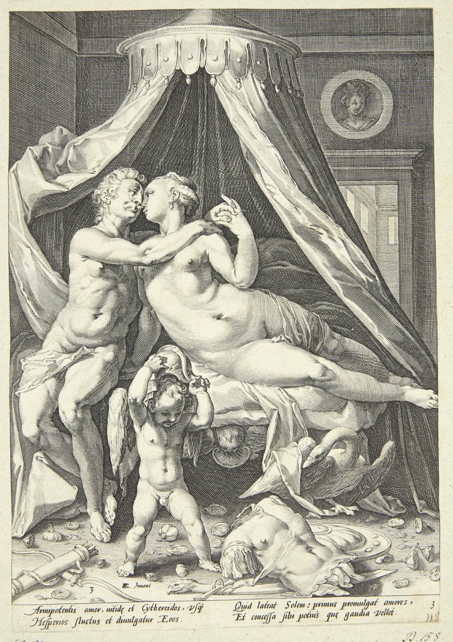 Mars en Venus door Jacob Matham