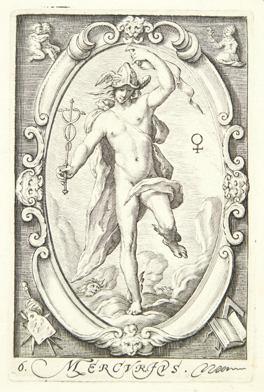 Mercurius door Jacob Matham