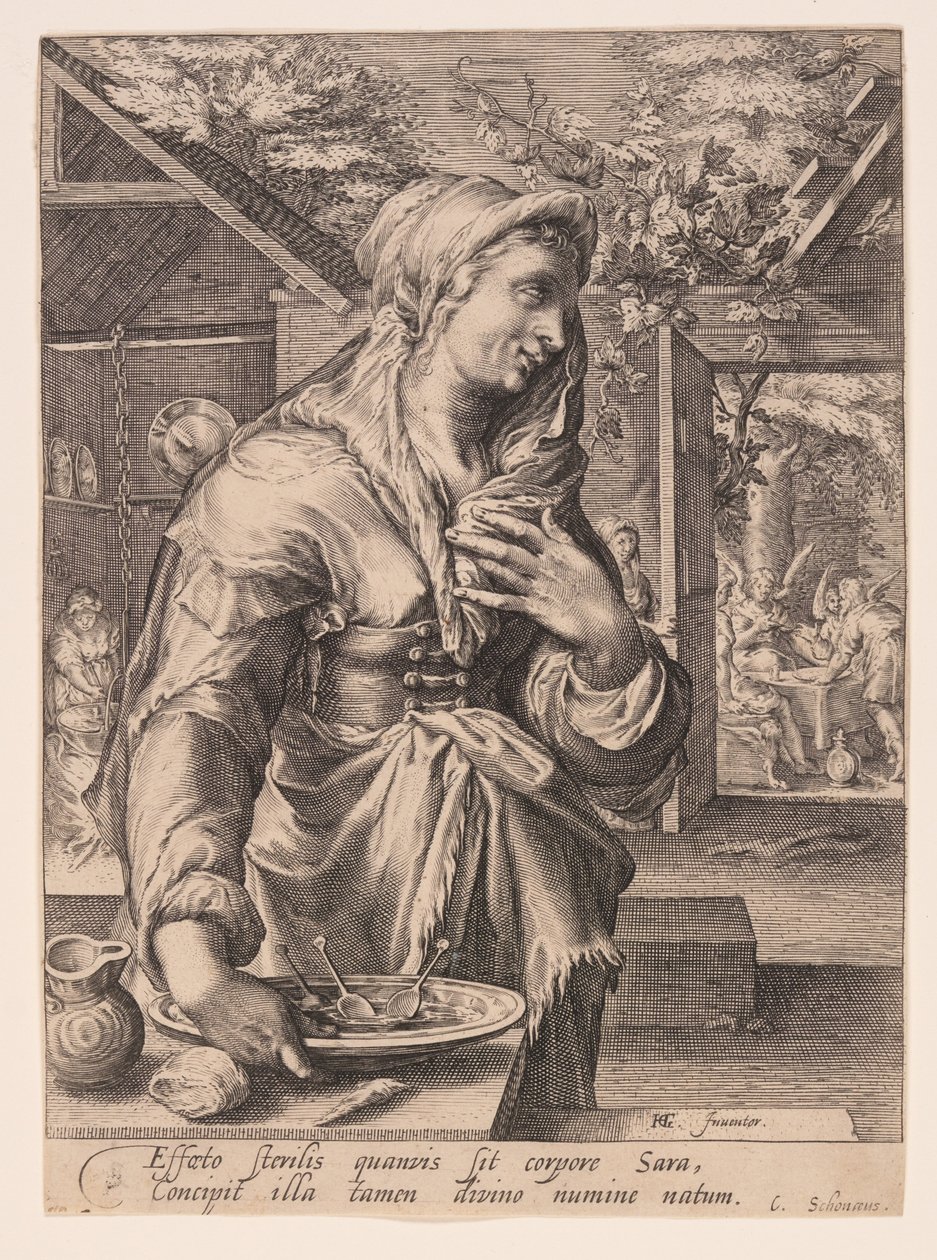 Sarah, uit De vrouwen van de patriarchen door Jacob Matham