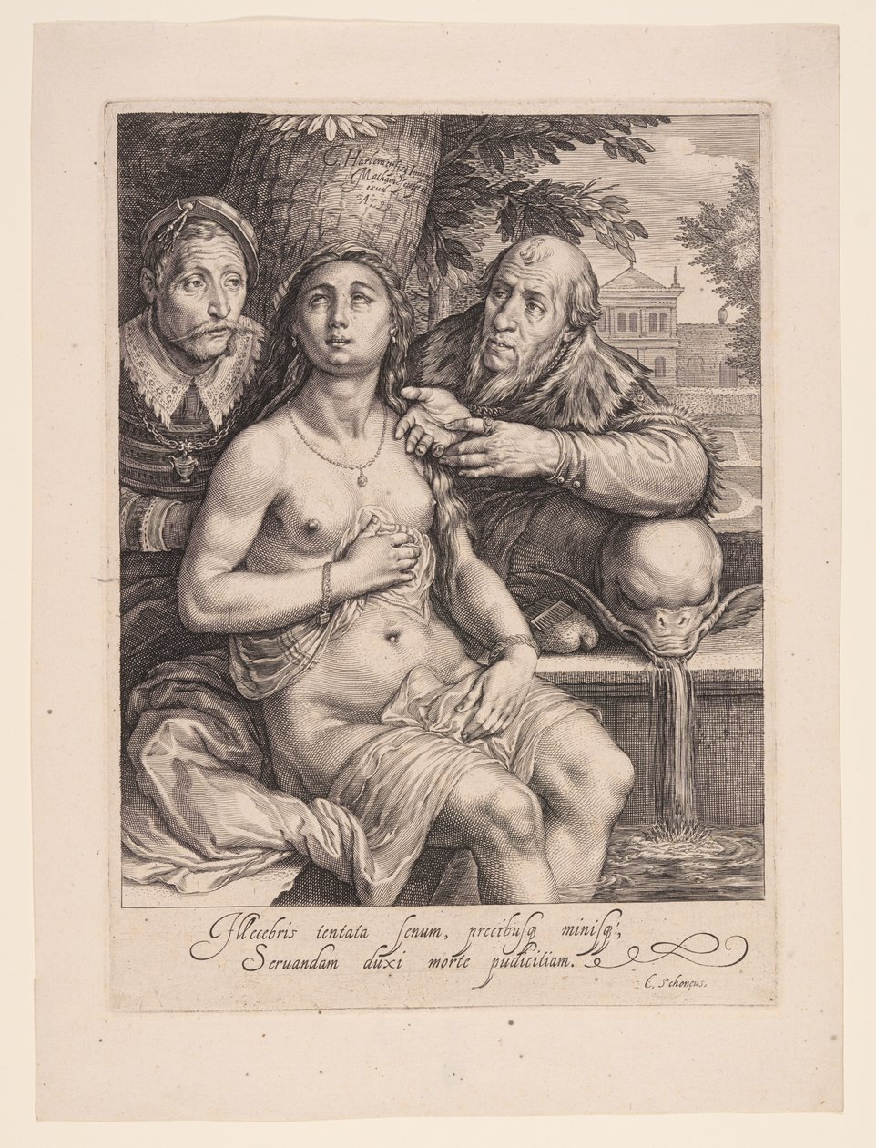 Susanna en de Ouderen door Jacob Matham