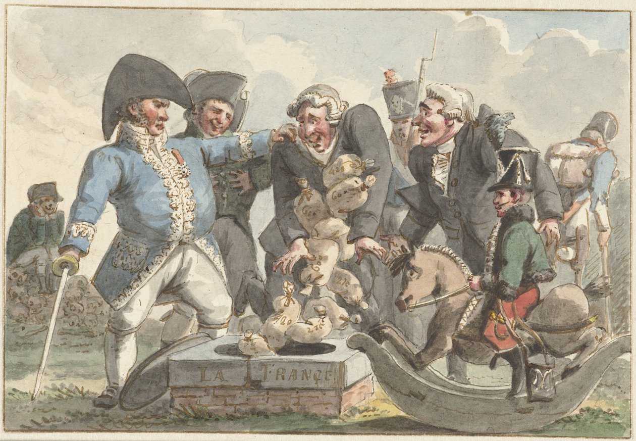 Spotprent op de Tiercering van 1810 door Jacob Smies