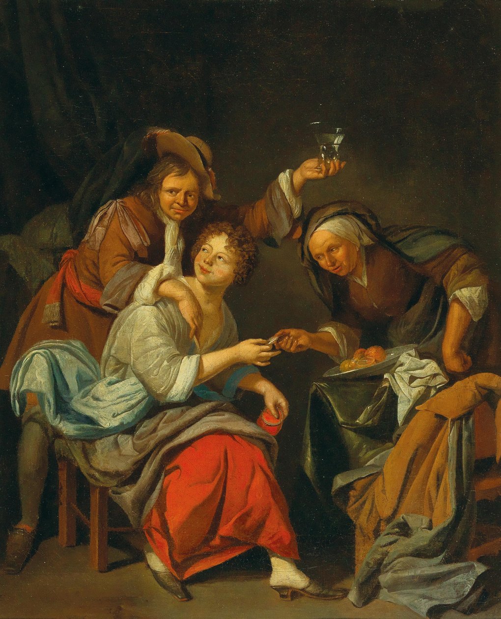 Bordeel scène door Jacob Toorenvliet