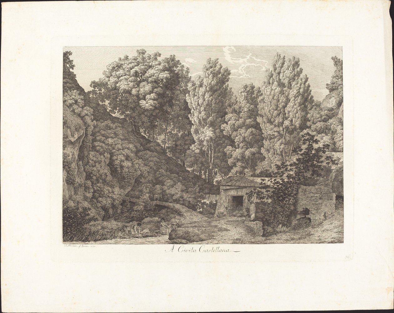 Een Civitavecchia door Jacob Wilhelm Mechau
