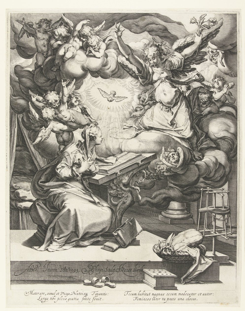 Annunciatie door Jacob de Gheyn (II)