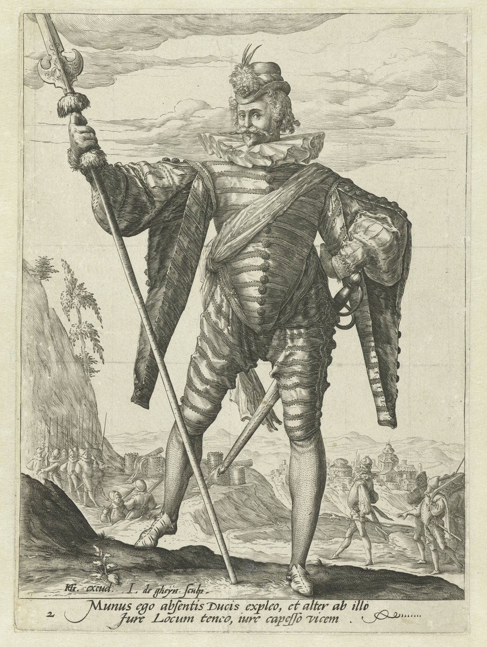 Luitenant-kolonel door Jacob de Gheyn (II)