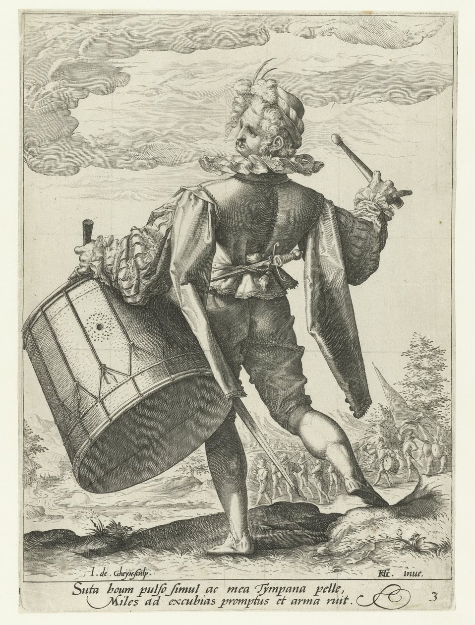 Tamboer door Jacob de Gheyn (II)