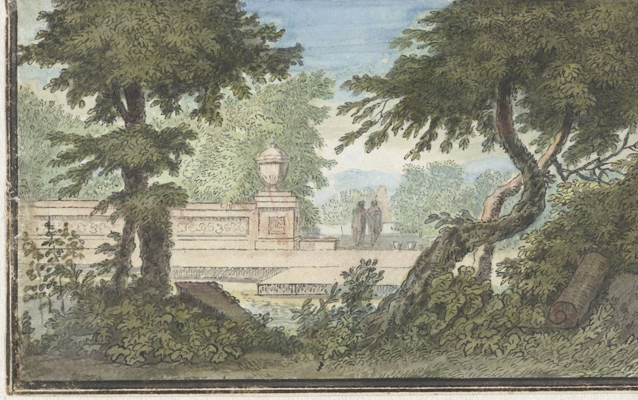 Arcadisch landschap door Jacob van Liender