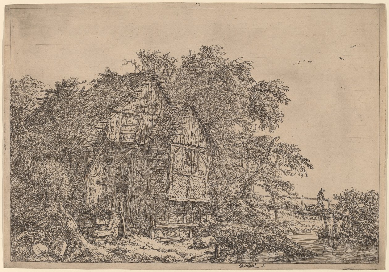De Kleine Brug door Jacob van Ruisdael
