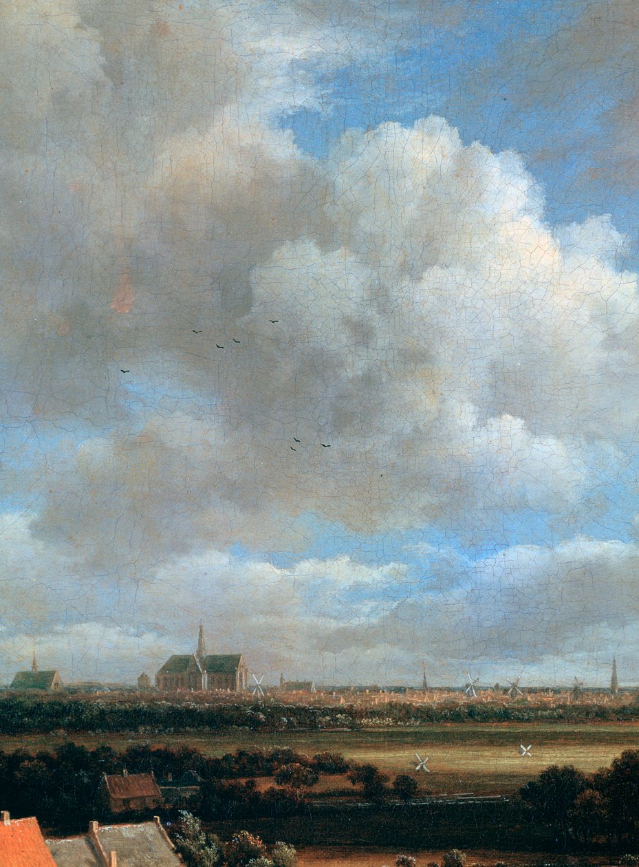 Gezicht op Haarlem (detail), ca. 1670 door Jacob van Ruisdael
