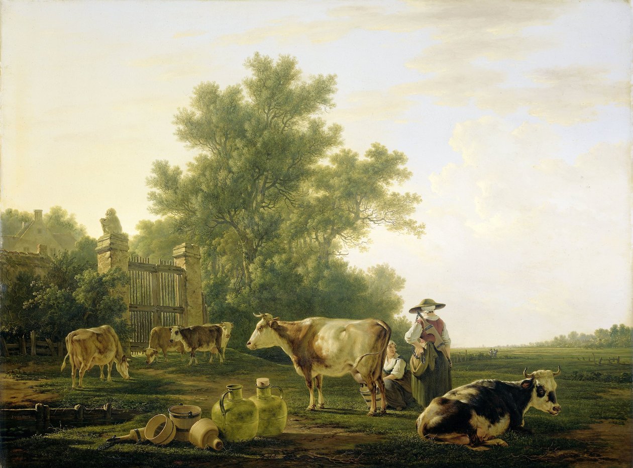 Melktijd door Jacob van Strij