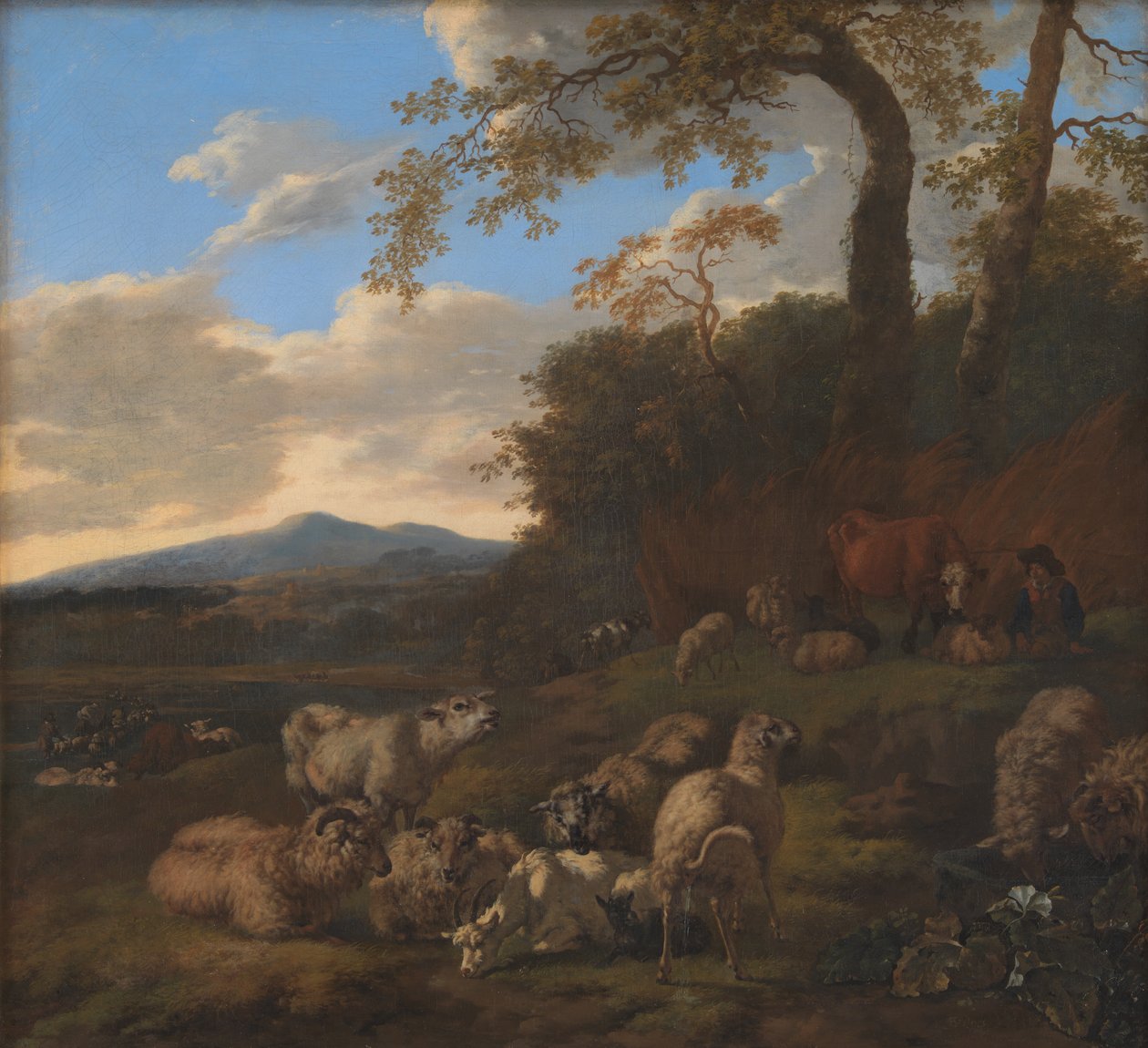 De kudde schapen door Jacob van der Does d.Æ.