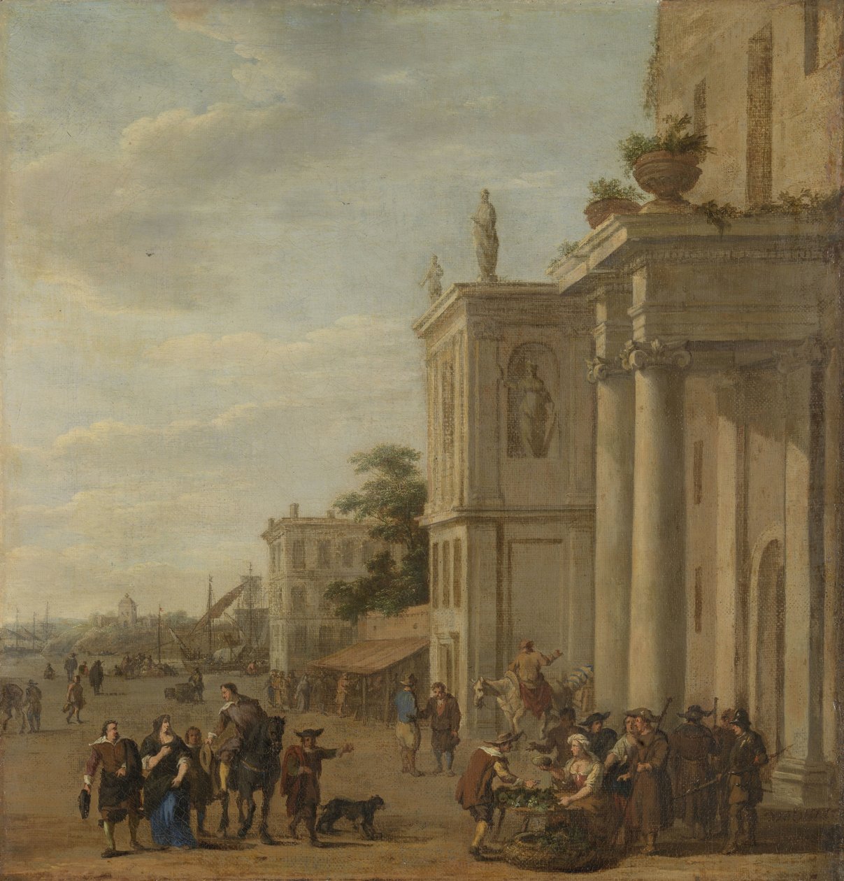 Italiaanse markt door Jacob van der Ulft