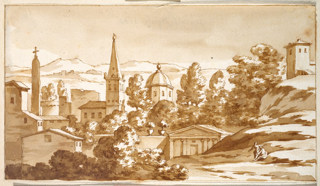 Vista del Popolo door Jacob van der Ulft