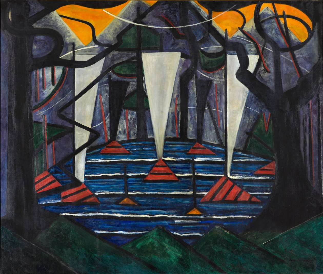 Compositie Nr. 23 door Jacoba van Heemskerck van Beest