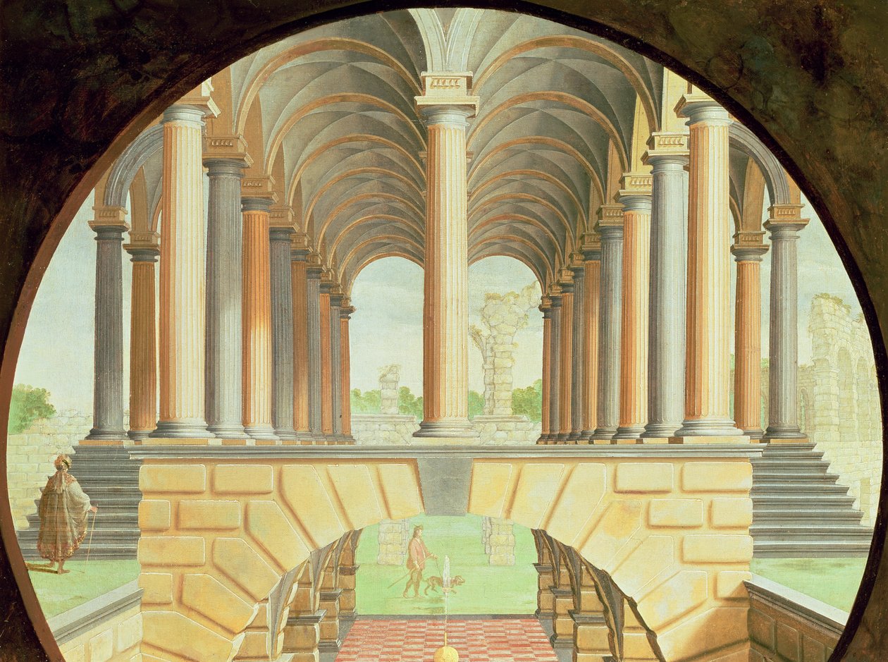 Architectonische Capriccio door Jacobus Saeys
