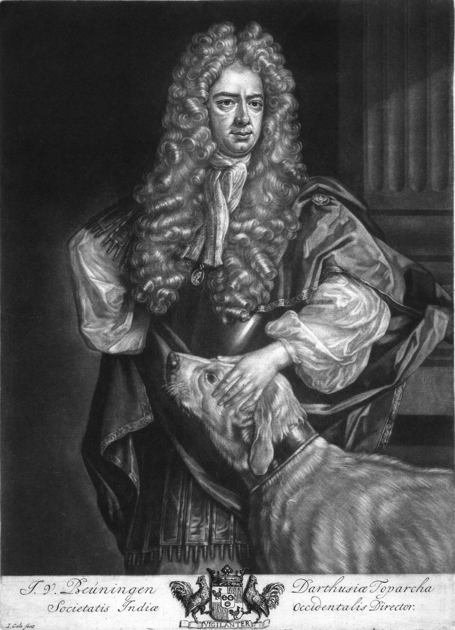 Jan van Beuningen (1667-1720) door Jacobus Gole