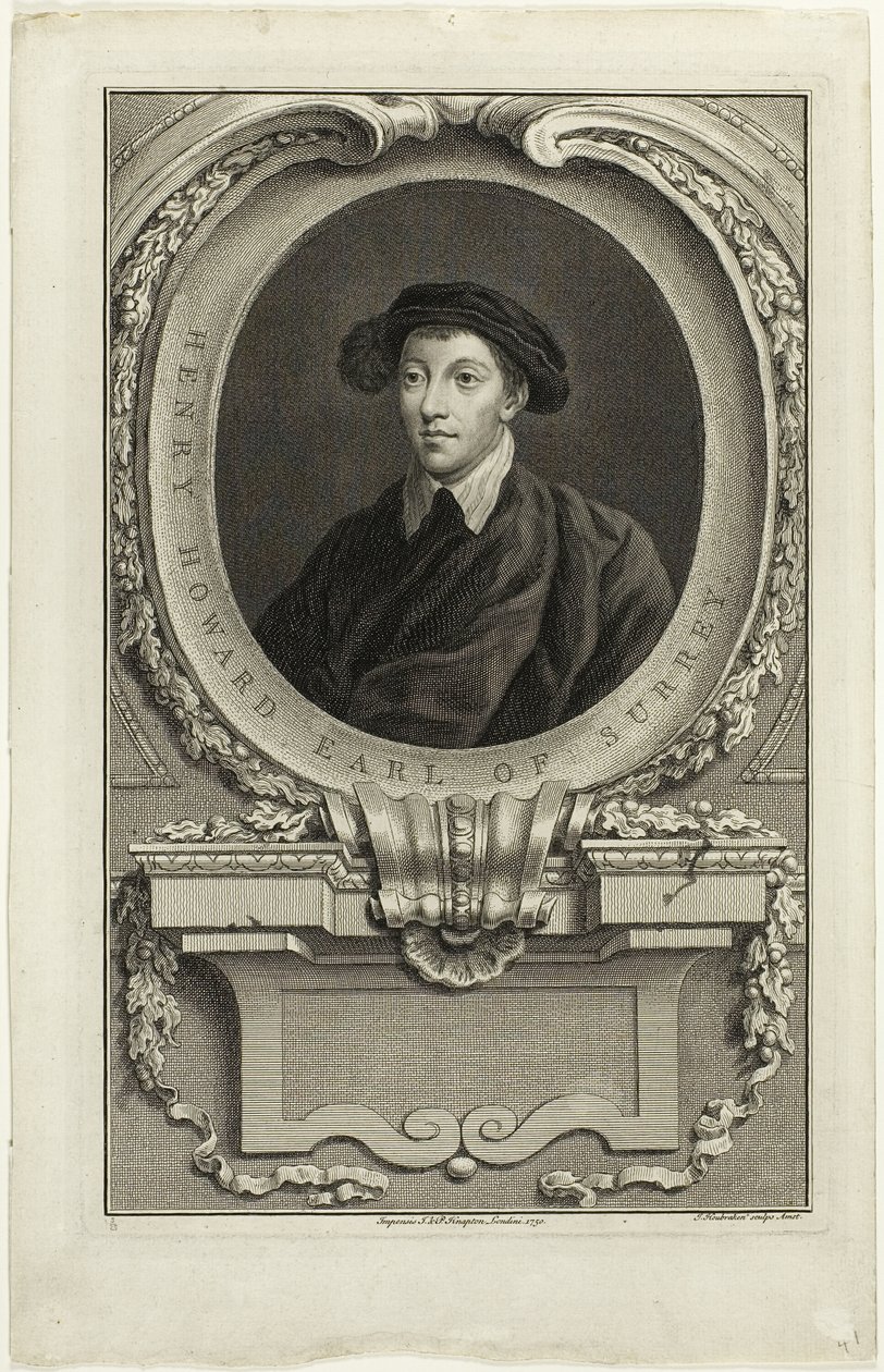 Henry Howard, graaf van Surrey door Jacobus Houbraken