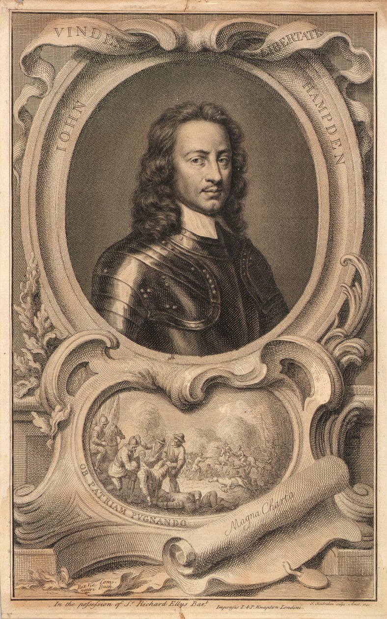 John Hampden door Jacobus Houbraken