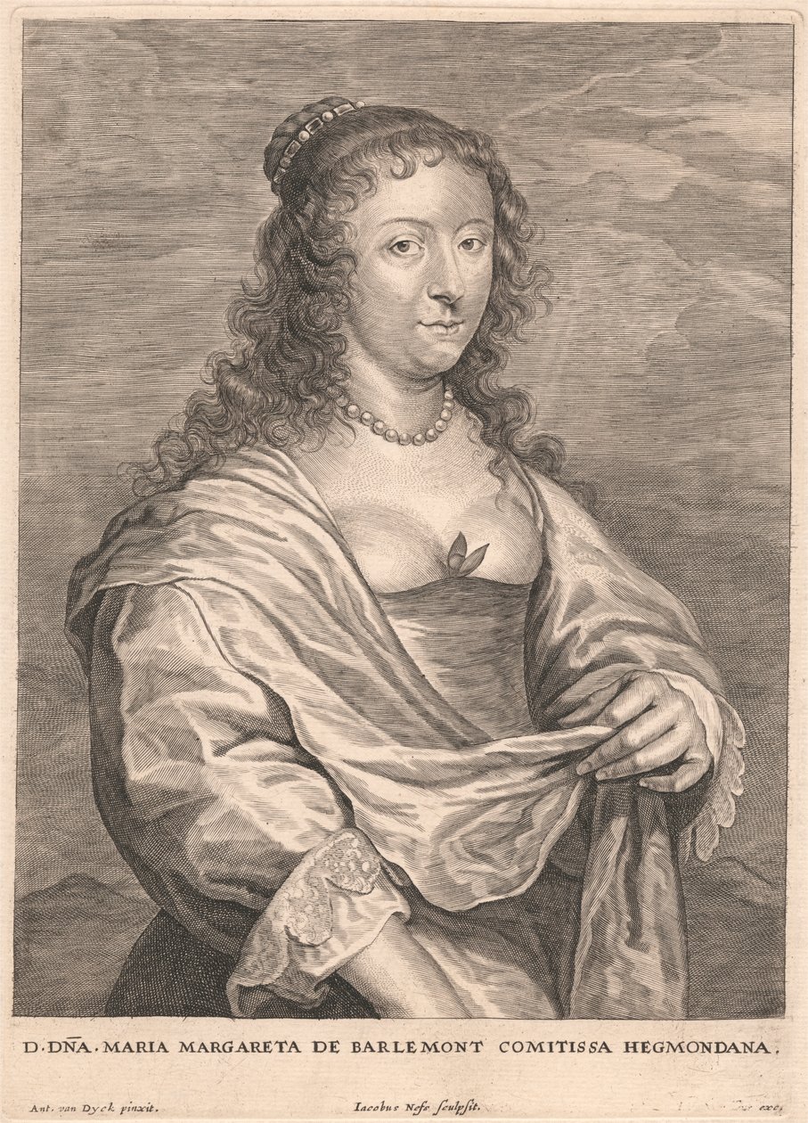 Maria Margareta de Barlemont Comitissa Hegmondana door Jacobus Neeffs