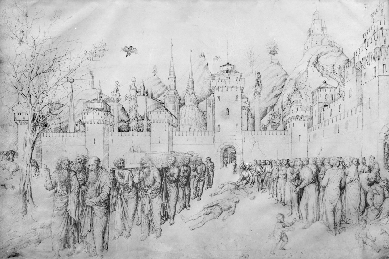 Begrafenis van de Maagd, uit het Album van Jacopo Bellini