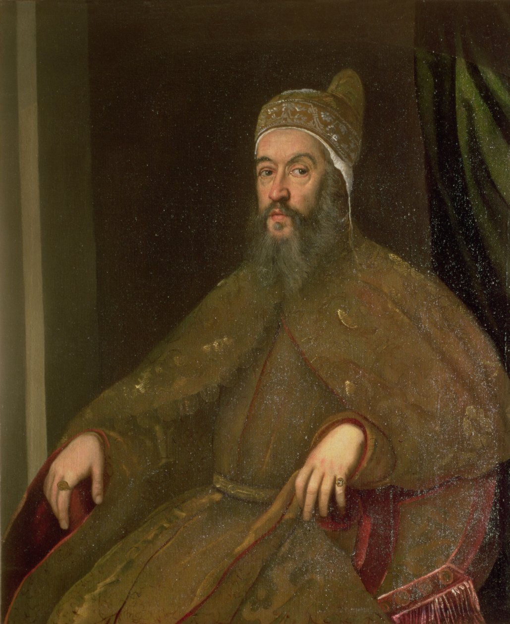 Doge Alvise Mocenigo (Doge van 1570-77) door Jacopo Robusti Tintoretto