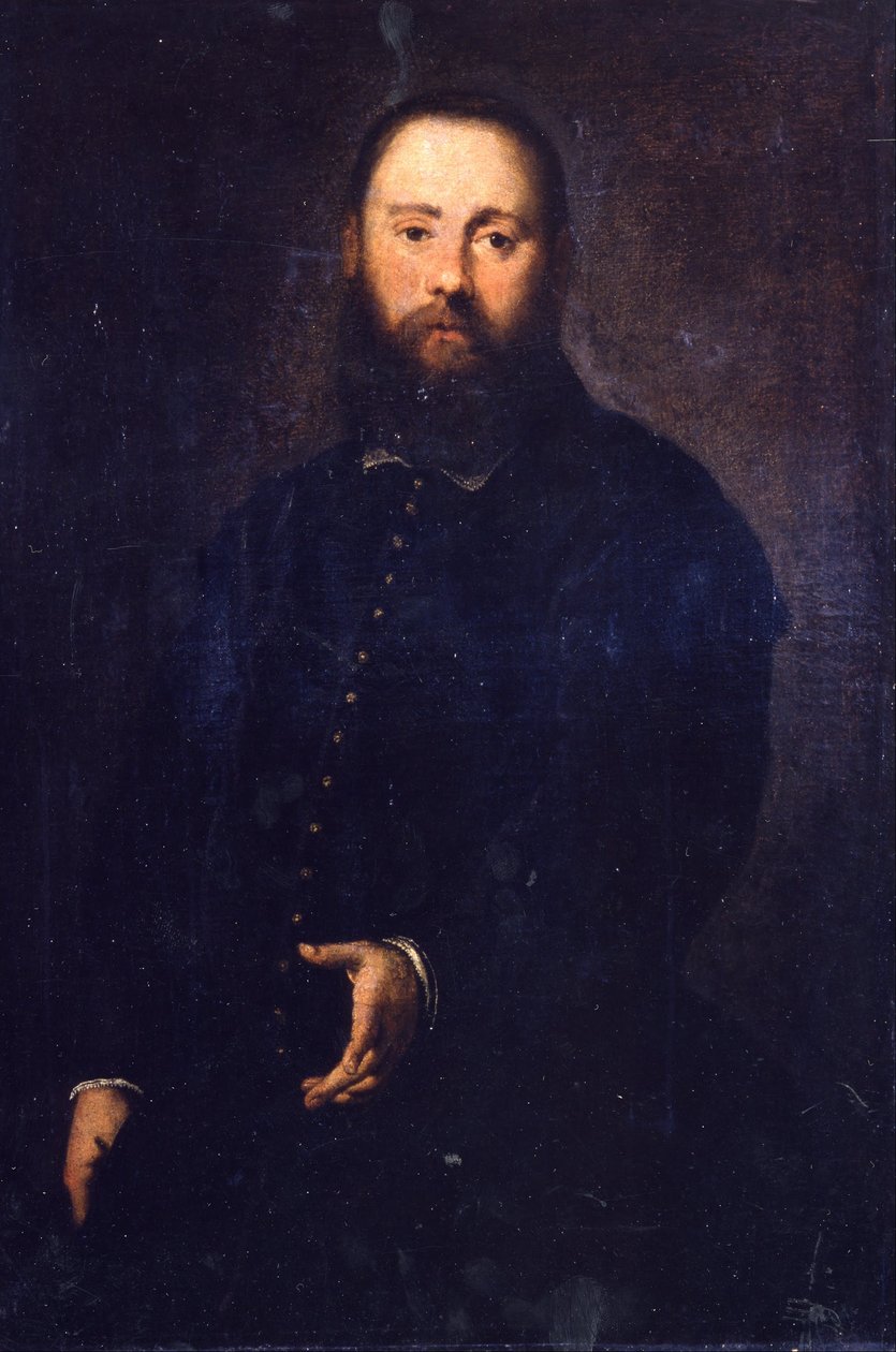 Portret van een heer door Jacopo Robusti Tintoretto