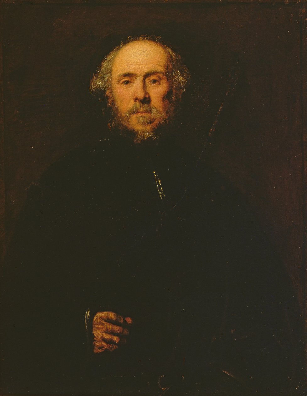 Portret van een man door Jacopo Robusti Tintoretto