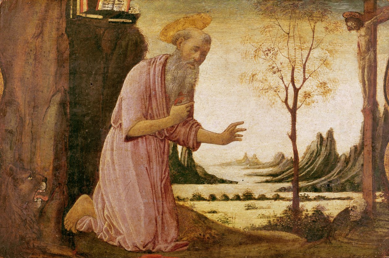 St. Hiëronymus door Jacopo del Sellaio