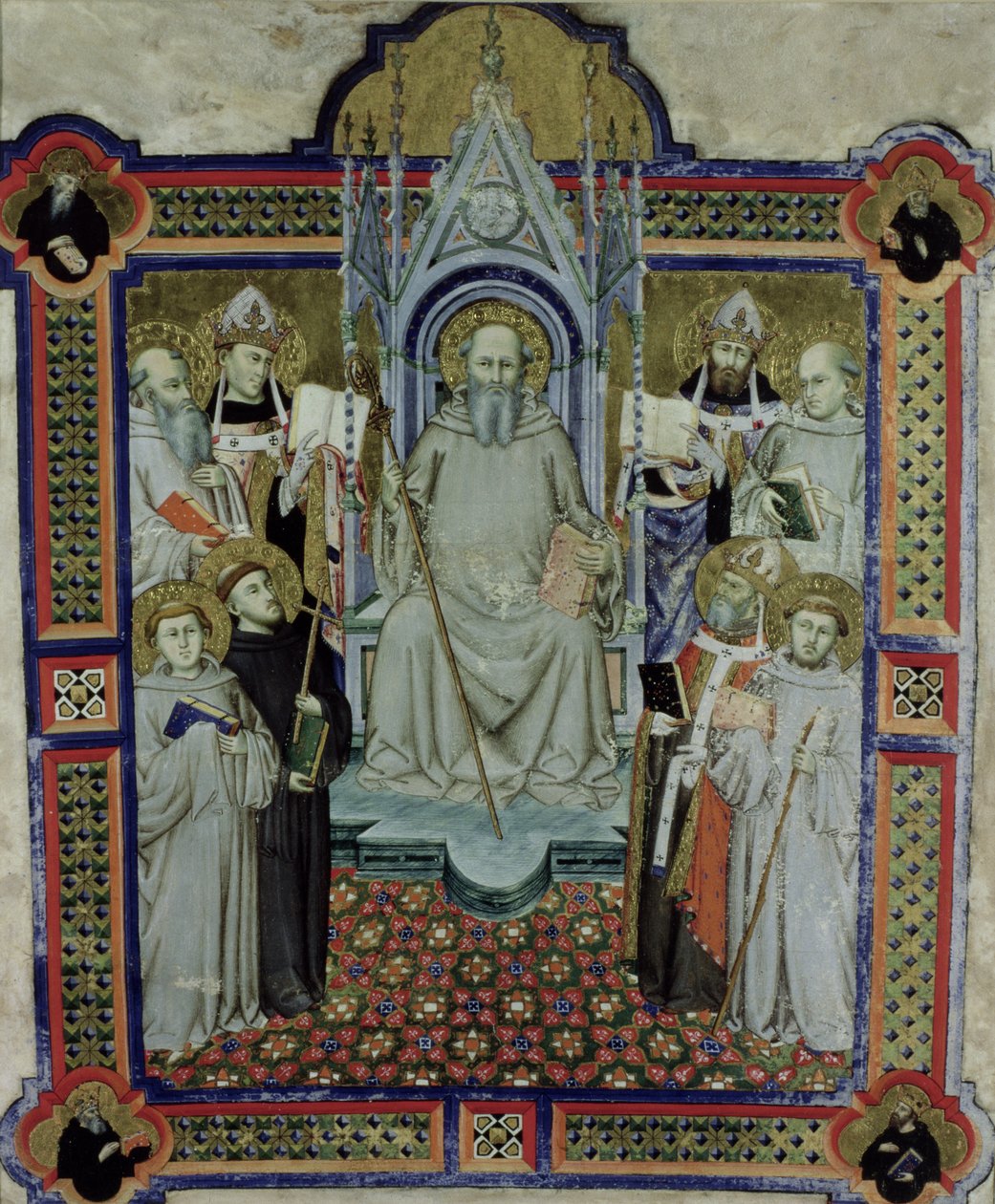 Ms 501 St. Benedictus door Jacopo di Cione