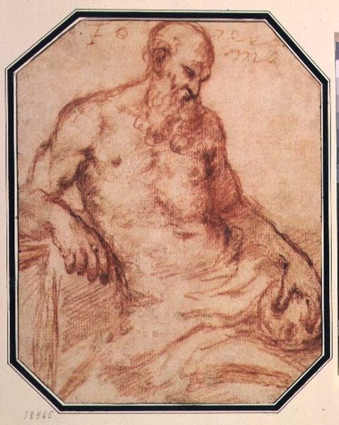 Sint Hiëronymus door Jacopo Bassano