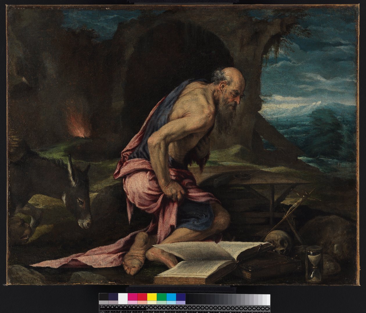 St. Hiëronymus in de wildernis, 1562 door Jacopo Bassano