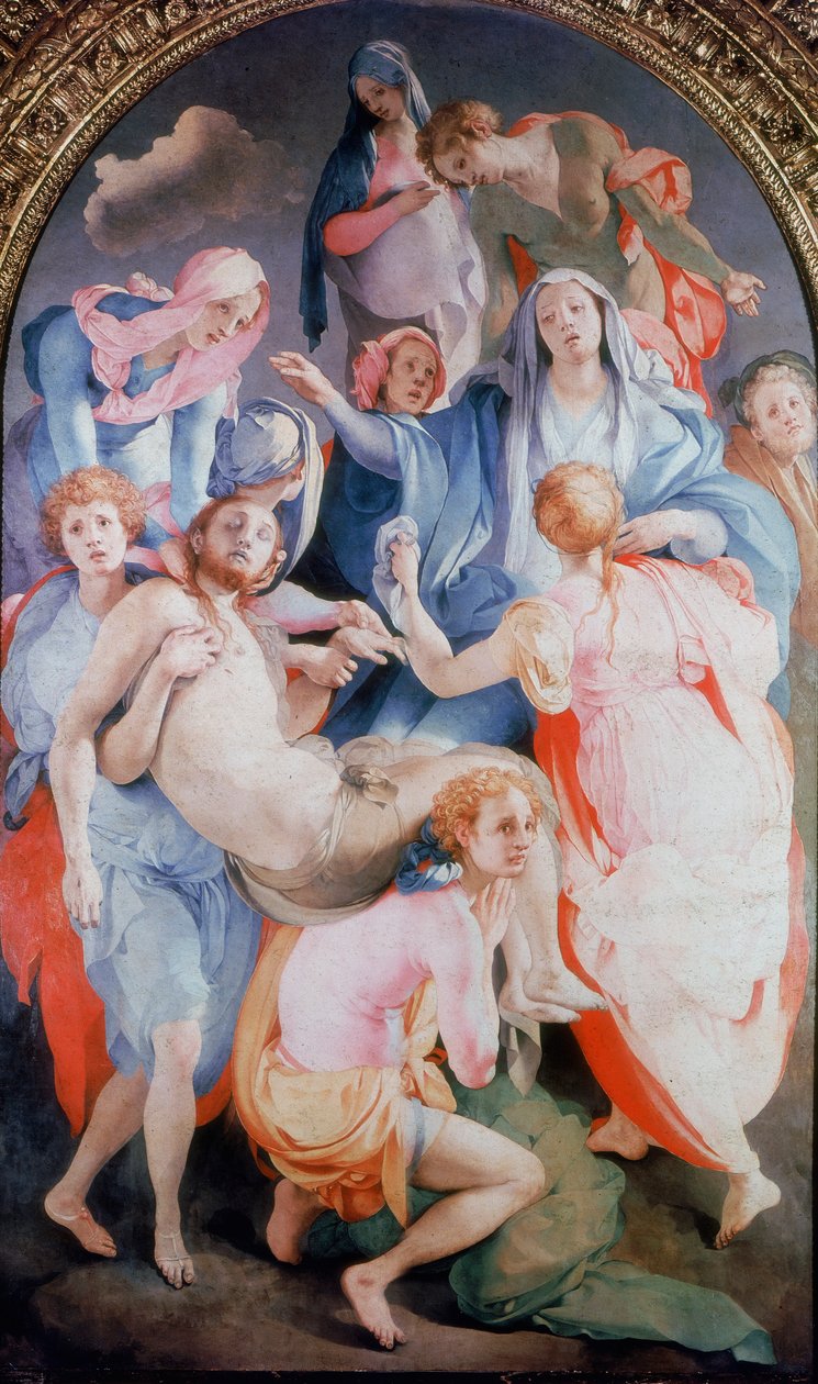 De kruisafneming, 1526-1528 door Jacopo Pontormo