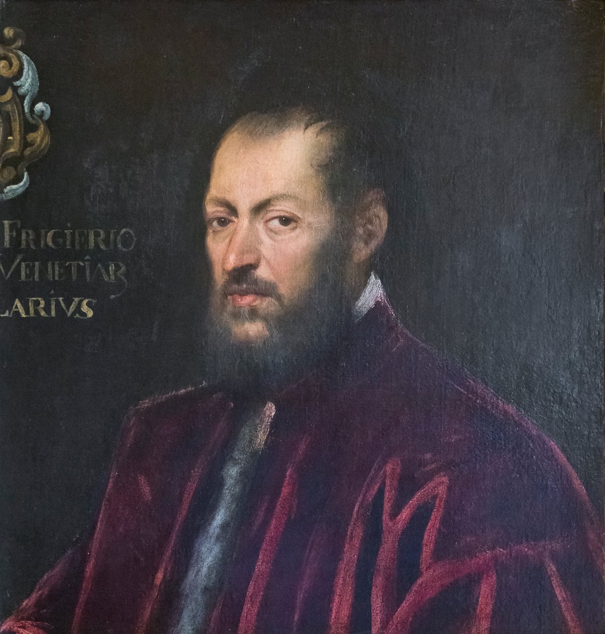 Portret van Andrea Frizier door Jacopo Robusti Tintoretto