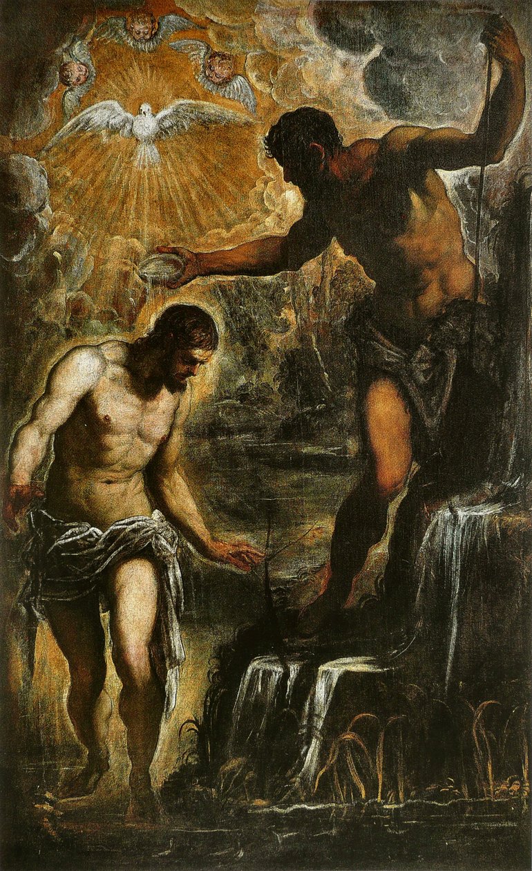 De Doop van Christus door Jacopo Robusti Tintoretto
