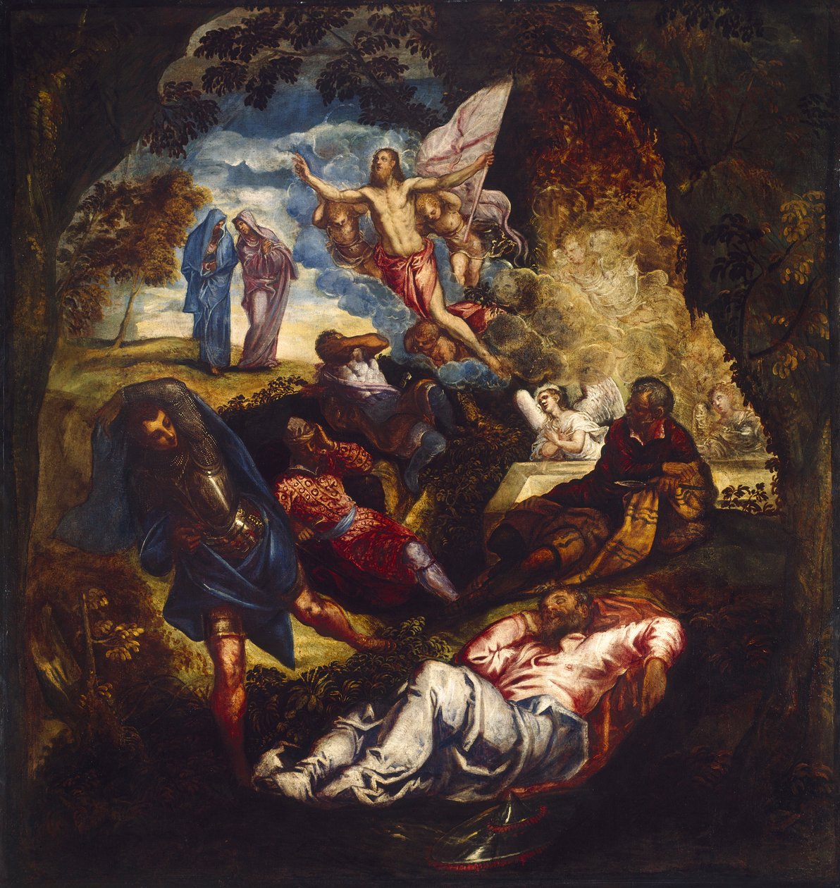 De Opstanding van Christus, midden 1550s-vroege 1570s door Jacopo Tintoretto