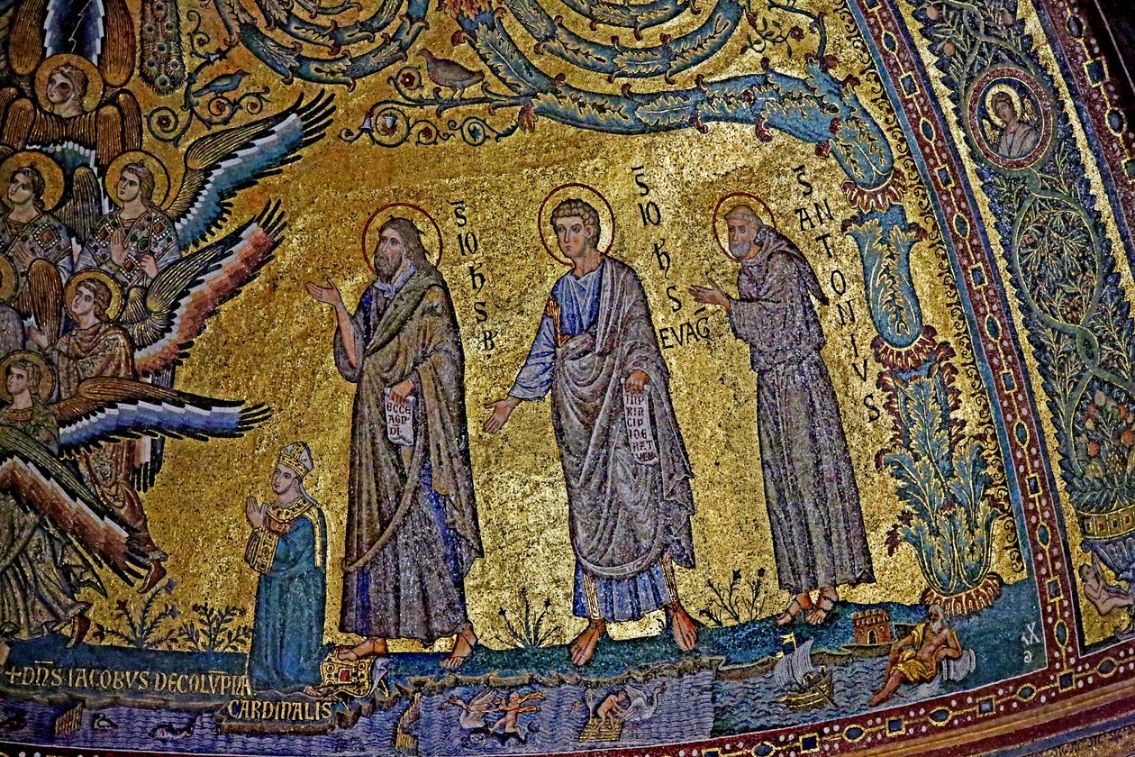 De Kardinalen, apsis, c.1290 (mozaïek) door Jacopo Torriti