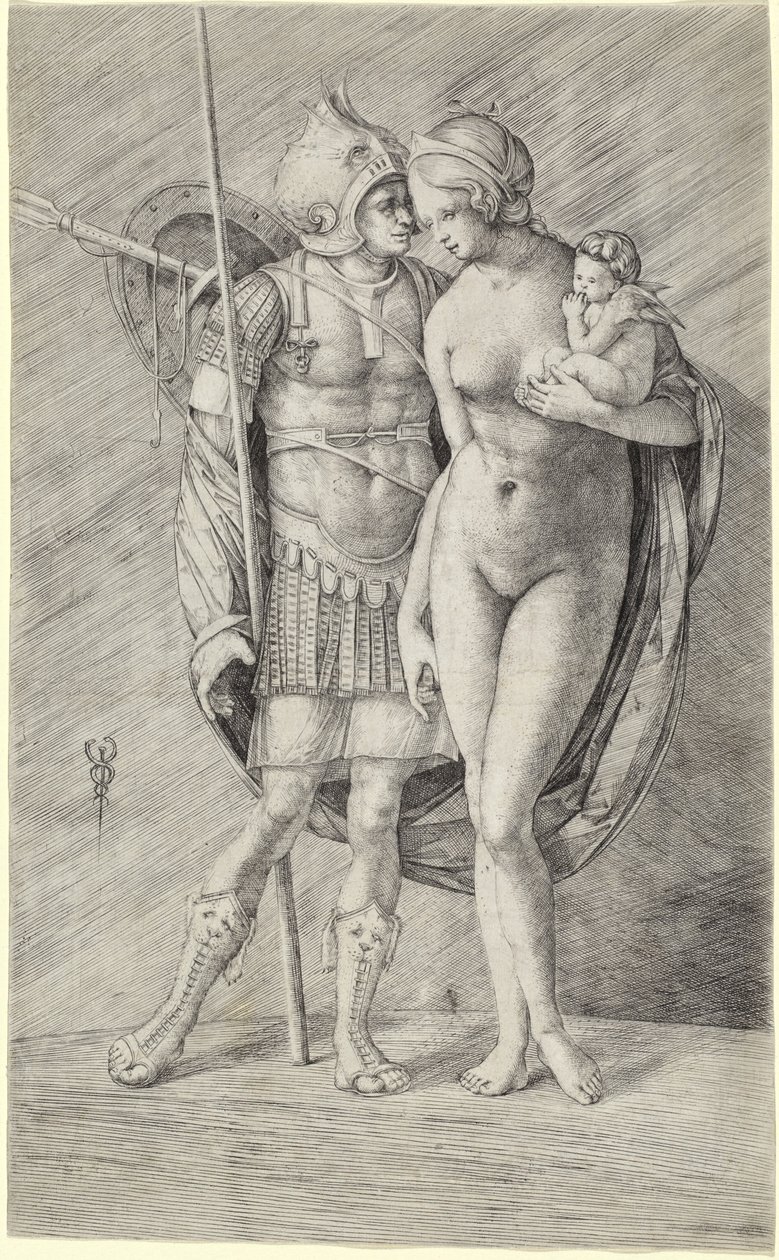 Mars en Venus, ca. 1509-1516 door Jacopo de Barbari