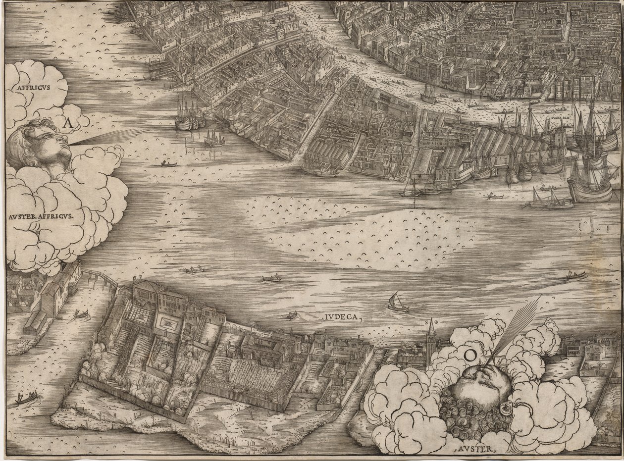 Uitzicht op Venetië door Jacopo de