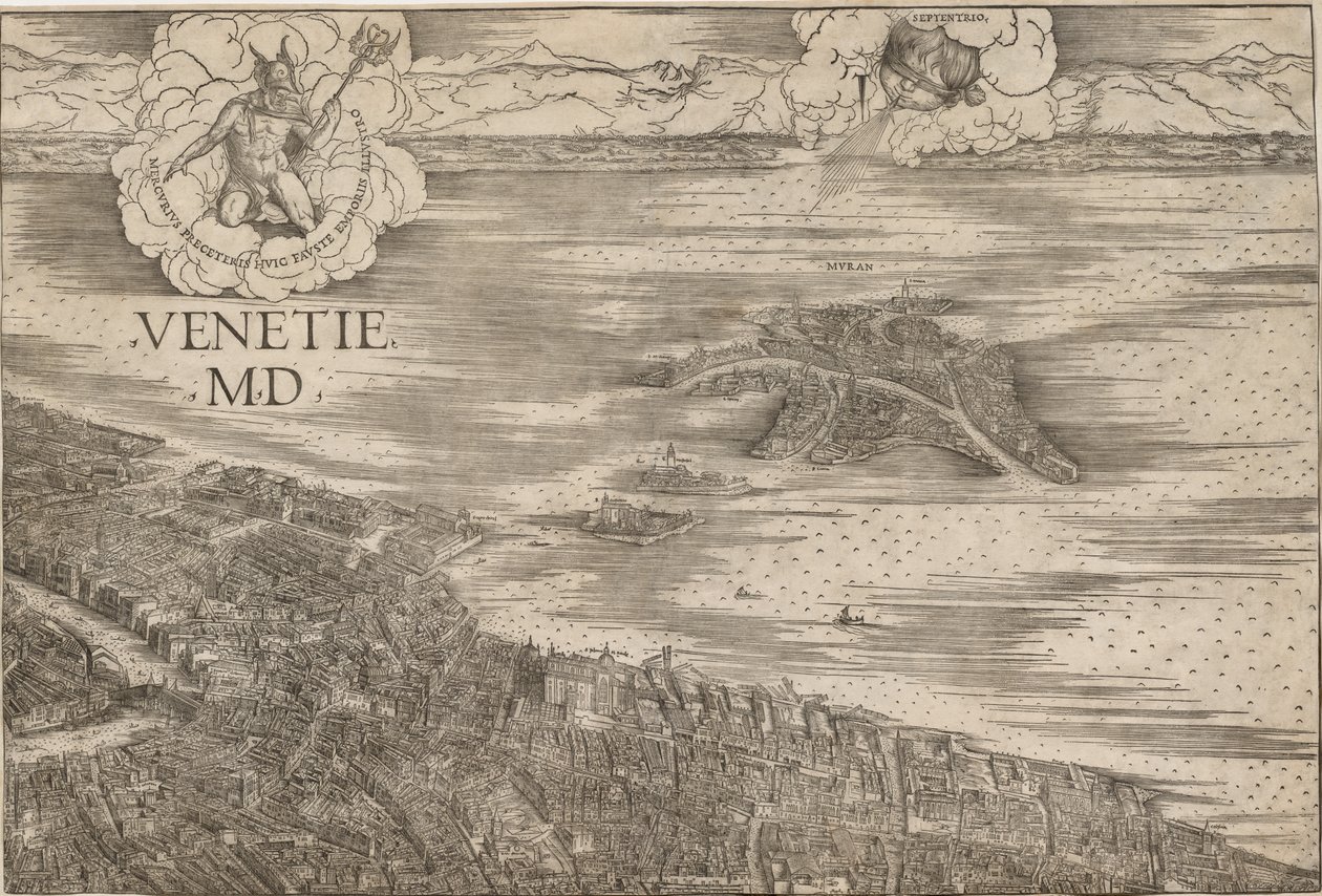 Uitzicht op Venetië door Jacopo de