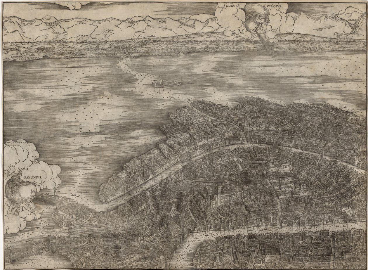 Uitzicht op Venetië door Jacopo de