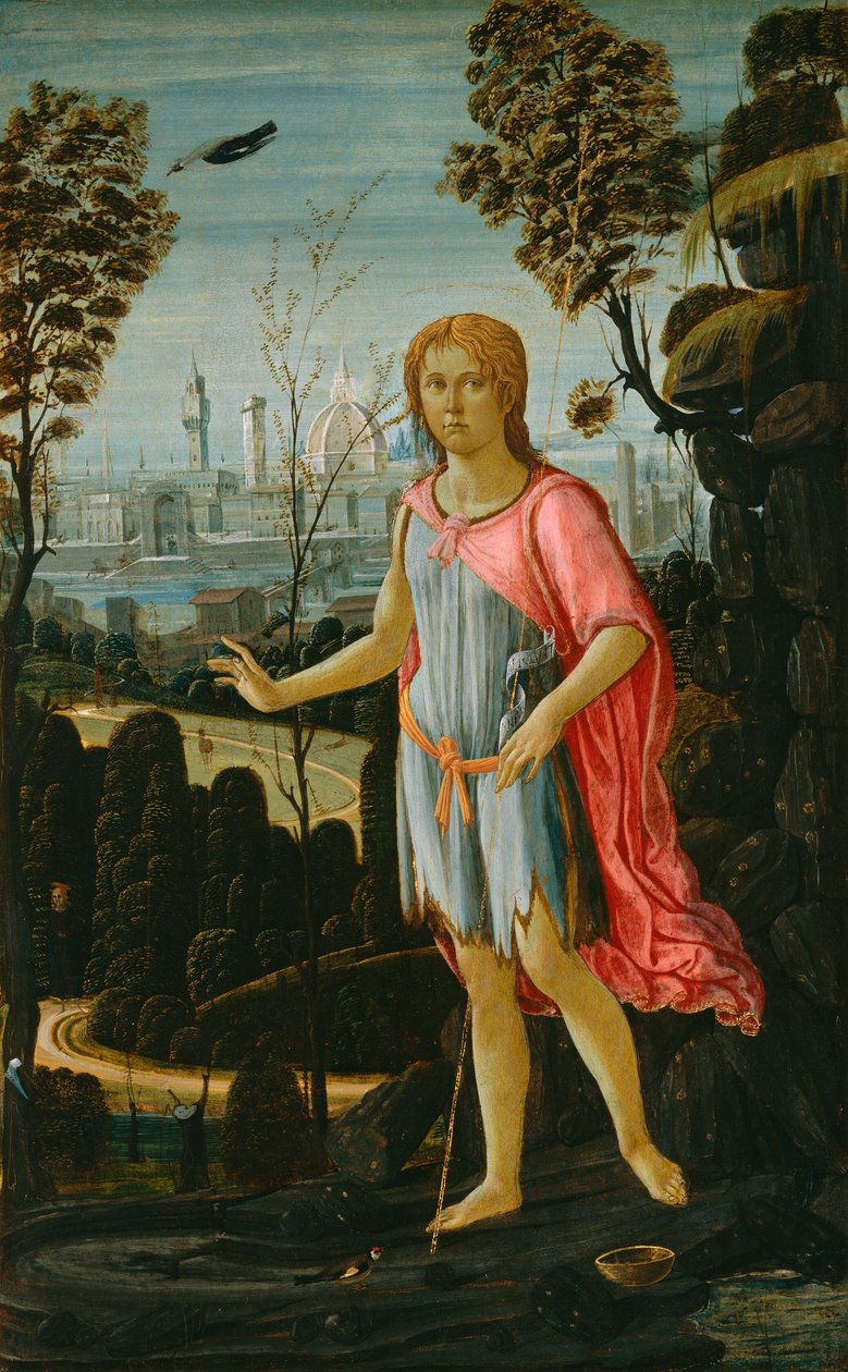 Johannes de Doper door Jacopo del Sellaio