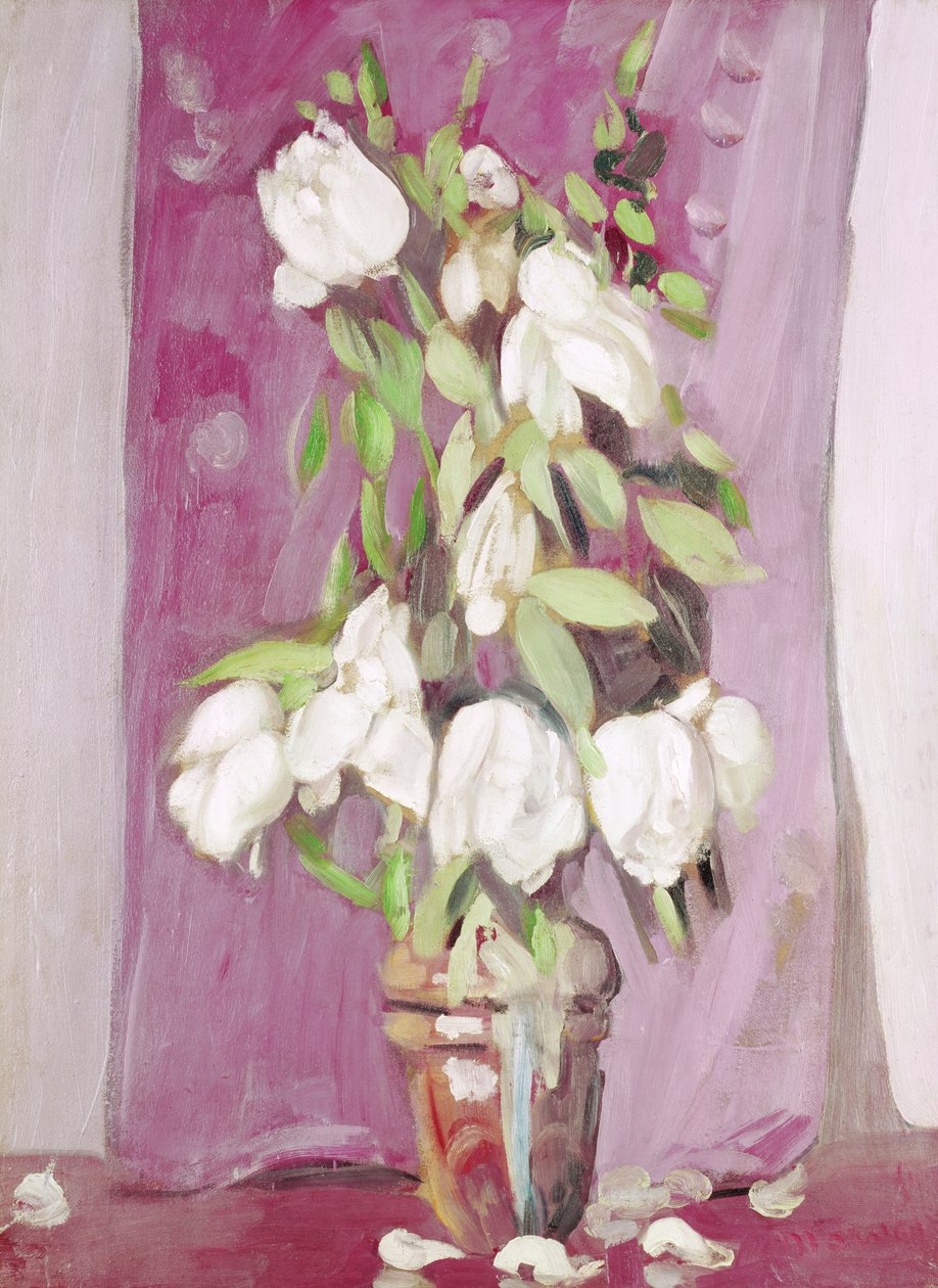 Witte Tulpen door Jacqueline Marval
