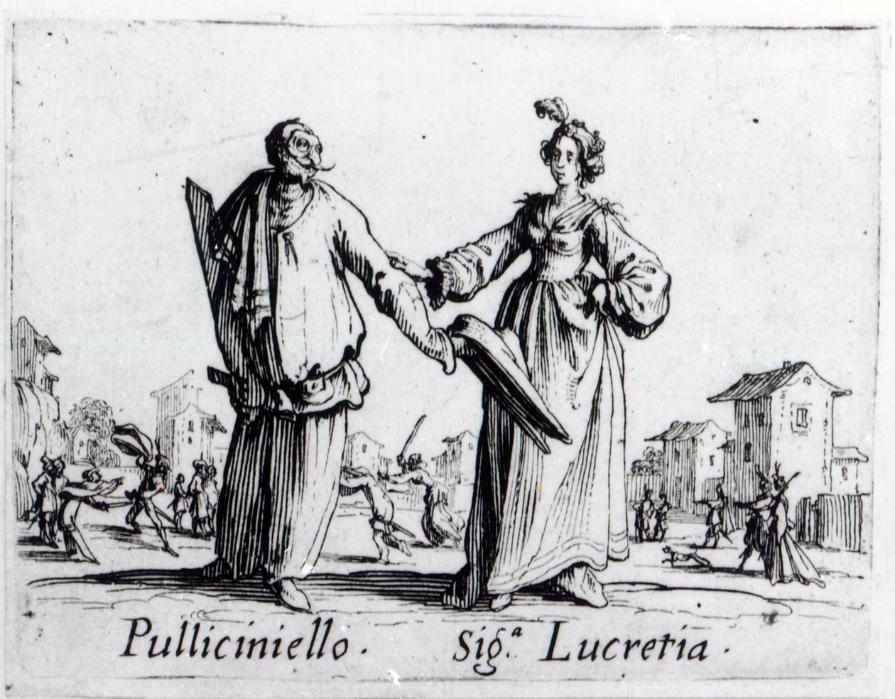 Balli de Sfessania, c.1622 door Jacques Callot